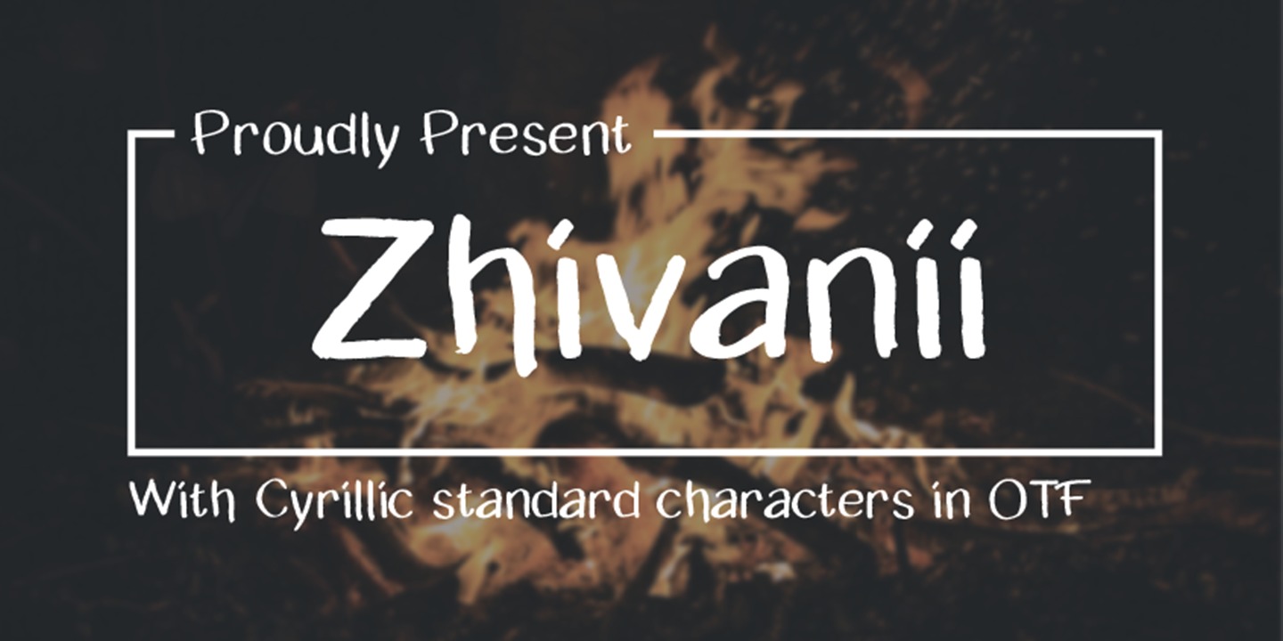 Zhivanii Font preview